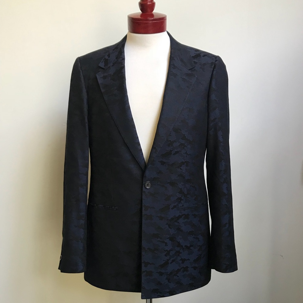 Ty-Lr blue camo print travel jacket